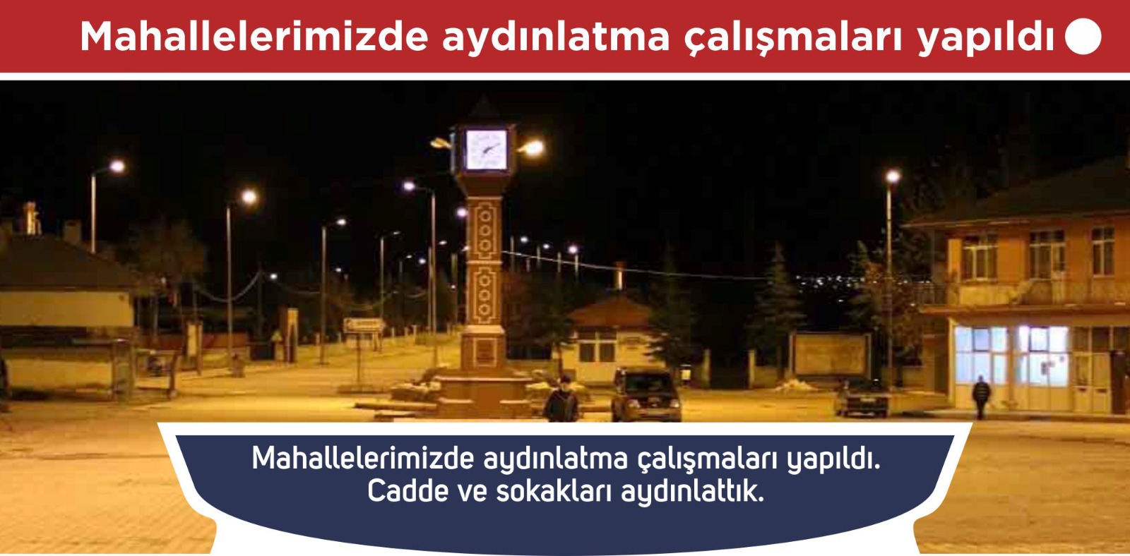 Mahallelerimizde aydınlatma çalışmaları yapıldı