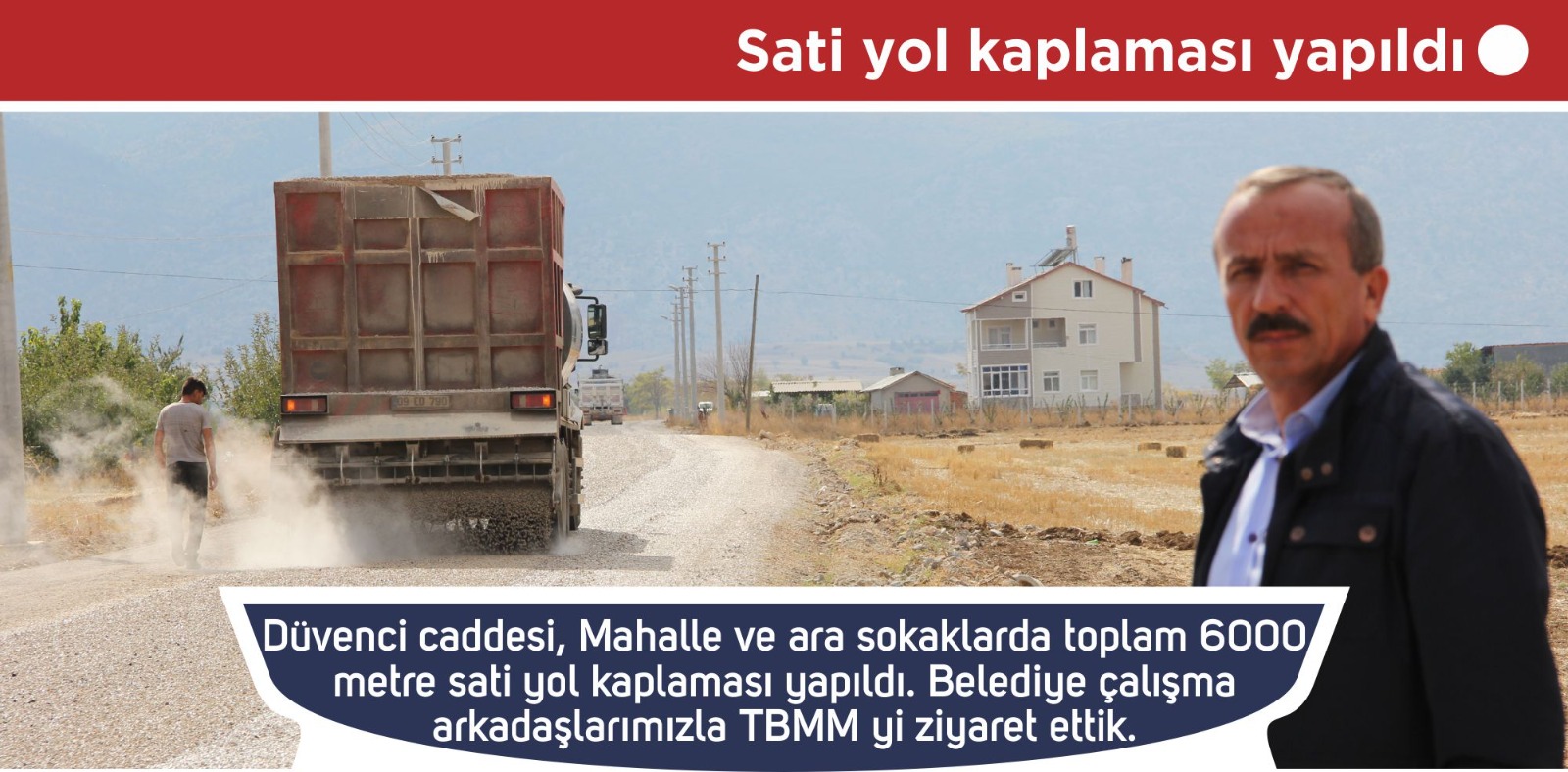 Sati yol kaplaması yapıldı